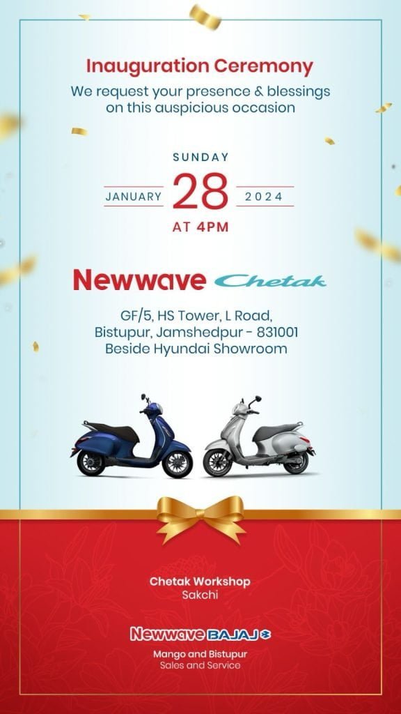 newwave bajaj chetak jamshedpur