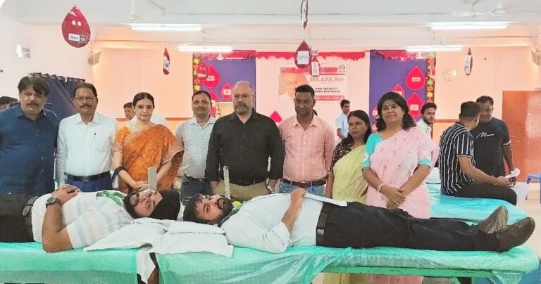 स्वर्गीय एपीआर नायर के पुण्यतिथि के मौके पर केरला पब्लिक स्कूल मानगो में रक्तदान शिविर का हुआ आयोजन