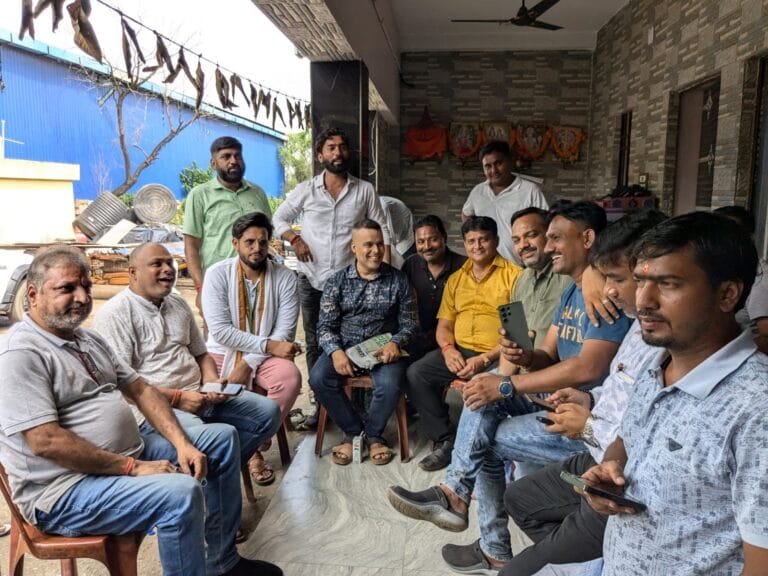 बर्मामाइंस लाल बाबा फाउंड्री पहुंचे सौरव विष्णु, उतरे व्यापारियों के समर्थन में