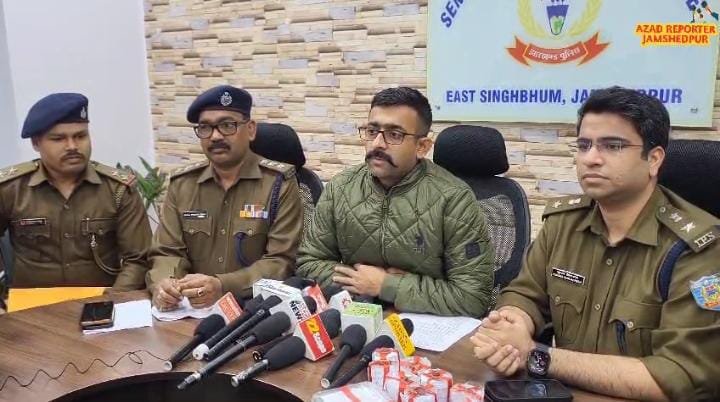 जमशेदपुर पुलिस की बड़ी कार्रवाई,ब्राउन सुगर के तीन तस्कर गिरफ्तार…