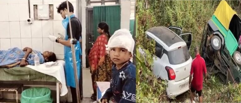 जमशेदपुर के डिमना लेक पास गिरी कार और टेंपो, 7 लोग घायल…