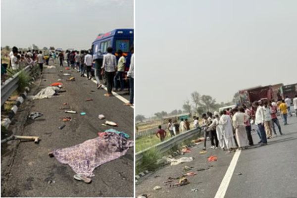 दिल्ली-मुंबई हाईवे पर सड़क हादसा, छह लोगों की की मौ’त…