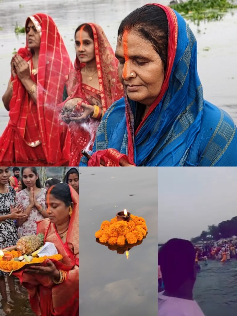 व्रती महिलाओं ने उदीयमान सूर्य को अर्पित किया अर्घ्य, चैती छठ का हुआ समापन…