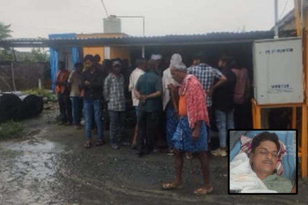 मुआवजा नहीं मिलने से परिजनों ने किया हंगामा,  जांच में जुटी पुलिस