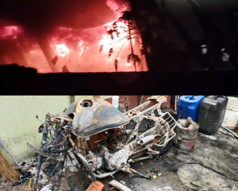जमशेदपुर में शरारती तत्वों ने घर की पार्किंग में लगाई आग, गाड़ियां और साइकिल जलकर राख, लाखों का नुकसान…