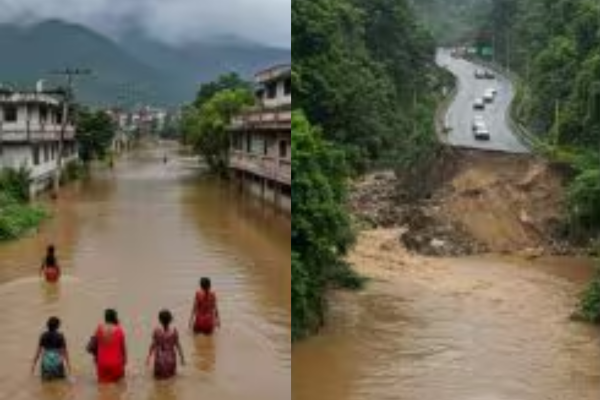 असम में बाढ़ से हाल- बेहाल, लाखों लोग हुए प्रभावित…