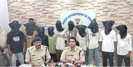 जमशेदपुर में बाइकर्स गैंग का भंडाफोड़, 10 गिरफ्तार…