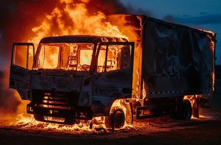 आदित्यपुर में ट्रक चोरी कर लगाई आग, सीसीटीवी फुटेज में कैद हुए आरोपी…