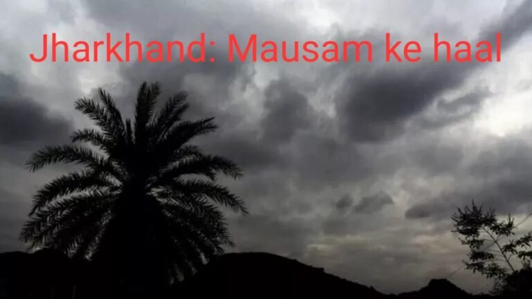 झारखंड में भारी बारिश ने तोड़ा रिकॉर्ड, पलामू में आज बारिश मचाएगी कहर, मौसम विभाग का अलर्ट जारी…