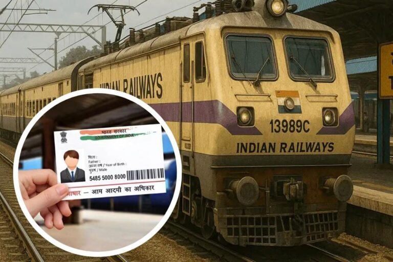 RAILWAYS: 15 जुलाई से तत्काल टिकट बुकिंग में बड़ा बदलाव!! अब अनिवार्य होगा आधार और OTP सत्यापन…