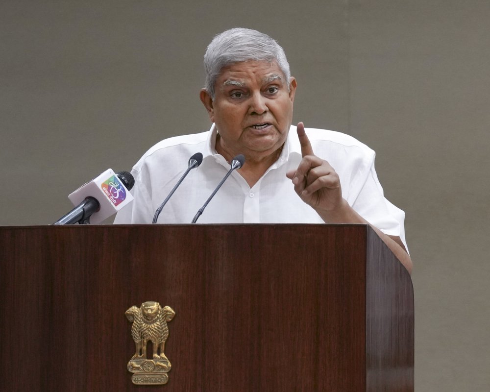 vice president of india attacked by opposition 2025 04 19