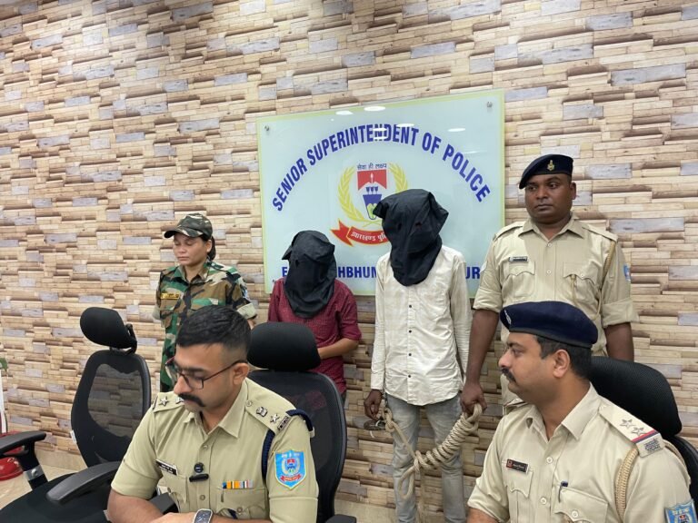 Jamshedpur: मंदिर से चोरी मामले में पुलिस ने अरमान और सोनी कुमारी साव को किया गिरफ्तार…