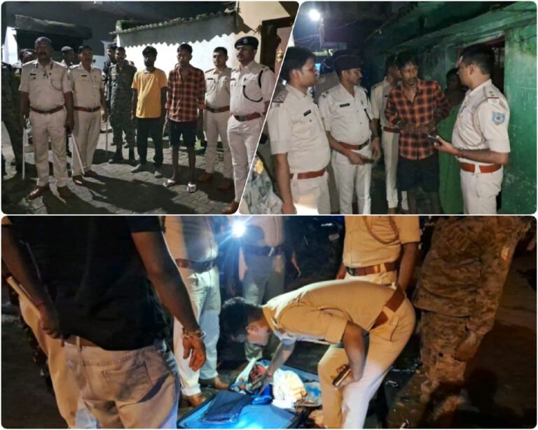 Jamshedpur: सीतारामडेरा थाना क्षेत्र में कुख्यात अपराधियों के खिलाफ पुलिस का विशेष छापेमारी अभियान…
