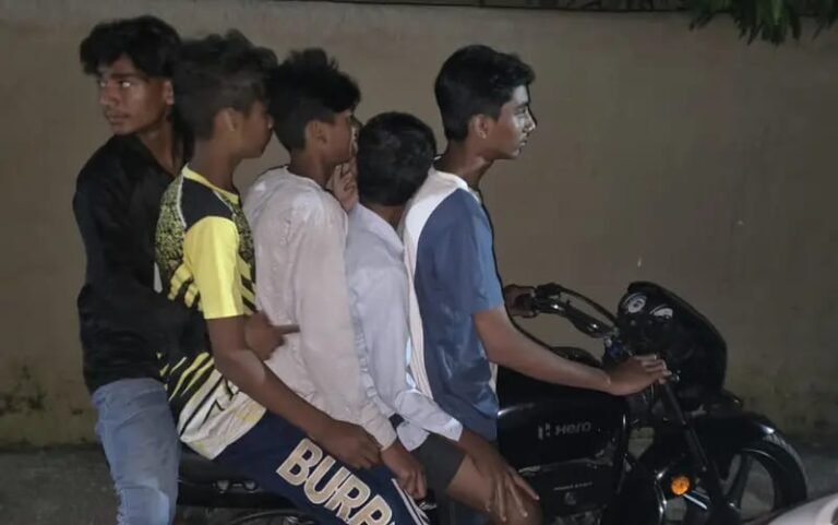 कपाली पुलिस की बड़ी कार्रवाई: एक बाइक पर 5 नाबालिग सवार, 32 हज़ार का चालान…