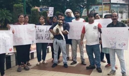 सुप्रीम कोर्ट के आदेश के खिलाफ जमशेदपुर में डॉग लवर्स का प्रदर्शन…