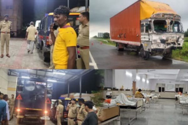 Uttar Pradesh: बुलंदशहर सड़क हादसा!! कंटेनर की टक्कर से ट्रैक्टर-ट्रॉली पलटी, 8 श्रद्धालुओं की मौत, 45 घायल…