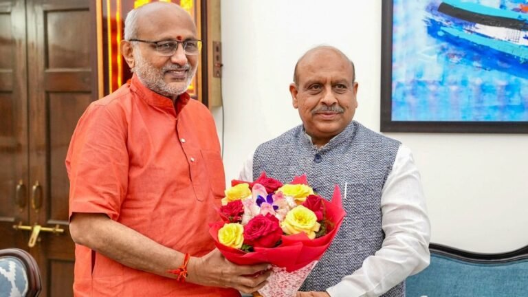 सीपी राधाकृष्णन बने भारत के नए उपराष्ट्रपति…