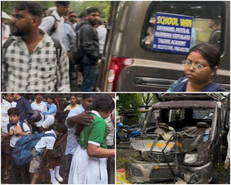 Jamshedpur: बर्मामाइंस स्टेशन रोड में भीषण सड़क हादसा, स्कूल वैन दीवार में जा टकराई, दर्जन भर बच्चे घायल…