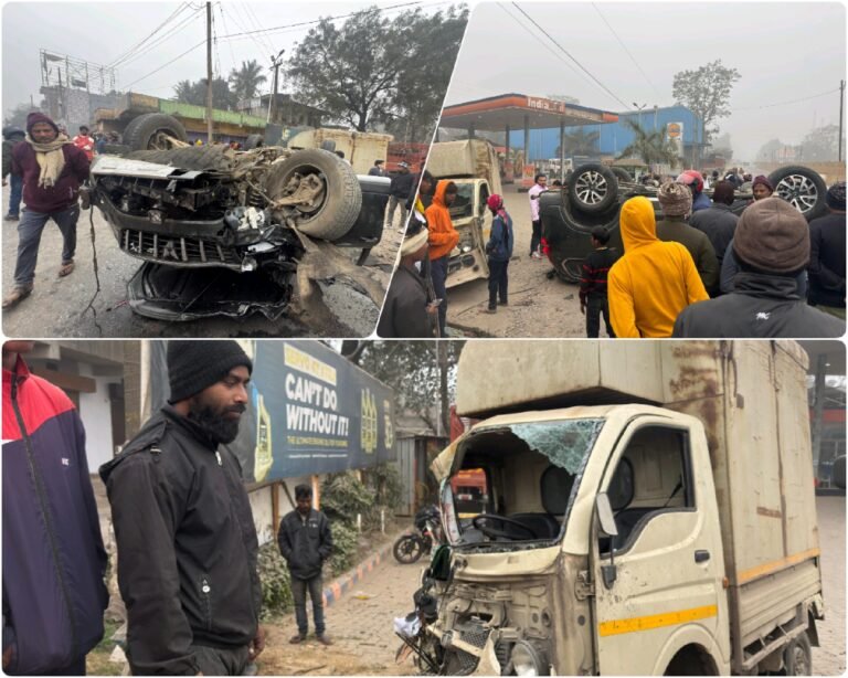 रांची–टाटा हाईवे पर भीषण सड़क दुर्घटना, स्कॉर्पियो-पिकअप की आमने-सामने टक्कर, पिकअप चालक गंभीर…