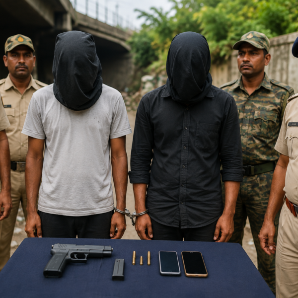 जमशेदपुर: जुगसलाई में अवैध हथियार कारोबार पर पुलिस की कार्रवाई, दो आरोपी गिरफ्तार