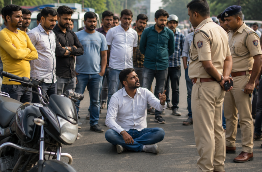 जमशेदपुर:  टेल्को में बाइक जब्ती को लेकर हंगामा, युवक ने अवैध वसूली का&hellip;