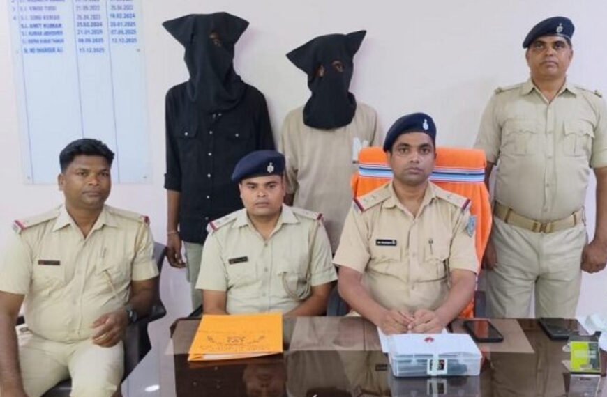 उलीडीह में देसी पिस्तौल और गोली के साथ दो युवक गिरफ्तार